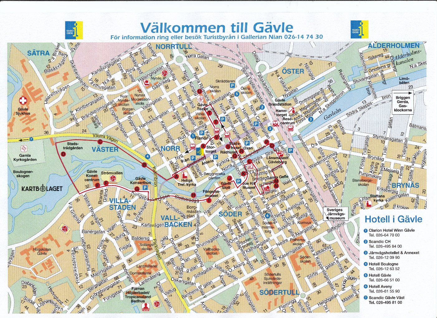 Karta Gävle City – Karta 2020